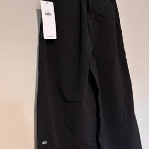 ALO Yoga Black Wide-Leg Athletic Pants